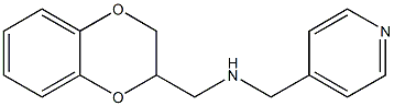 (2,3-dihydro-1,4-benzodioxin-2-ylmethyl)(pyridin-4-ylmethyl)amine Struktur