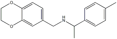 (2,3-dihydro-1,4-benzodioxin-6-ylmethyl)[1-(4-methylphenyl)ethyl]amine Structure