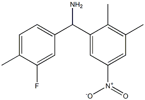 (2,3-dimethyl-5-nitrophenyl)(3-fluoro-4-methylphenyl)methanamine