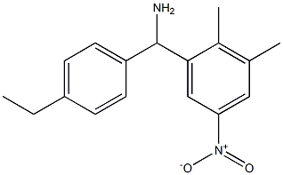 (2,3-dimethyl-5-nitrophenyl)(4-ethylphenyl)methanamine,,结构式