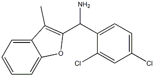 (2,4-dichlorophenyl)(3-methyl-1-benzofuran-2-yl)methanamine 化学構造式