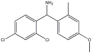 (2,4-dichlorophenyl)(4-methoxy-2-methylphenyl)methanamine Structure