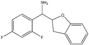 (2,4-difluorophenyl)(2,3-dihydro-1-benzofuran-2-yl)methanamine Structure