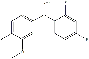 (2,4-difluorophenyl)(3-methoxy-4-methylphenyl)methanamine|