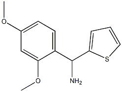 (2,4-dimethoxyphenyl)(thiophen-2-yl)methanamine 结构式