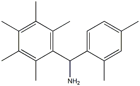 (2,4-dimethylphenyl)(2,3,4,5,6-pentamethylphenyl)methanamine 化学構造式