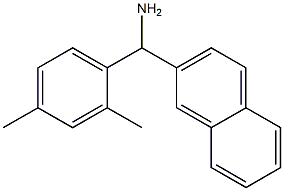 (2,4-dimethylphenyl)(naphthalen-2-yl)methanamine,,结构式