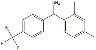 (2,4-dimethylphenyl)[4-(trifluoromethyl)phenyl]methanamine,,结构式