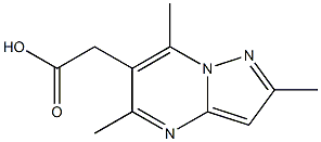 (2,5,7-trimethylpyrazolo[1,5-a]pyrimidin-6-yl)acetic acid,,结构式