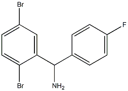 (2,5-dibromophenyl)(4-fluorophenyl)methanamine,,结构式