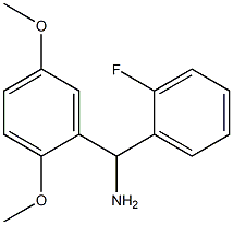 (2,5-dimethoxyphenyl)(2-fluorophenyl)methanamine 化学構造式