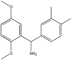 (2,5-dimethoxyphenyl)(3,4-dimethylphenyl)methanamine,,结构式