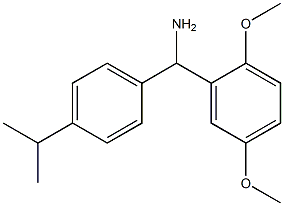 (2,5-dimethoxyphenyl)[4-(propan-2-yl)phenyl]methanamine,,结构式