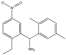 (2,5-dimethylphenyl)(2-ethyl-5-nitrophenyl)methanamine