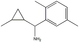 (2,5-dimethylphenyl)(2-methylcyclopropyl)methanamine,,结构式