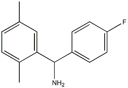 (2,5-dimethylphenyl)(4-fluorophenyl)methanamine,,结构式