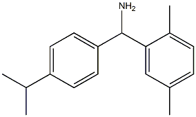 (2,5-dimethylphenyl)[4-(propan-2-yl)phenyl]methanamine 结构式