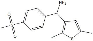 (2,5-dimethylthiophen-3-yl)(4-methanesulfonylphenyl)methanamine Structure