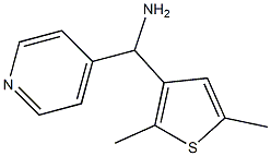(2,5-dimethylthiophen-3-yl)(pyridin-4-yl)methanamine 化学構造式