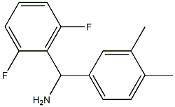 (2,6-difluorophenyl)(3,4-dimethylphenyl)methanamine Structure