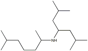 (2,6-dimethylheptan-4-yl)(6-methylheptan-2-yl)amine,,结构式