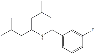 (2,6-dimethylheptan-4-yl)[(3-fluorophenyl)methyl]amine 结构式