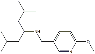 (2,6-dimethylheptan-4-yl)[(6-methoxypyridin-3-yl)methyl]amine Structure