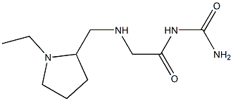 (2-{[(1-ethylpyrrolidin-2-yl)methyl]amino}acetyl)urea 化学構造式