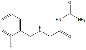 (2-{[(2-fluorophenyl)methyl]amino}propanoyl)urea Struktur