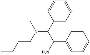 (2-amino-1,2-diphenylethyl)(butyl)methylamine 结构式