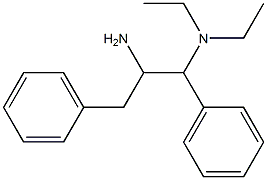 (2-amino-1,3-diphenylpropyl)diethylamine Struktur