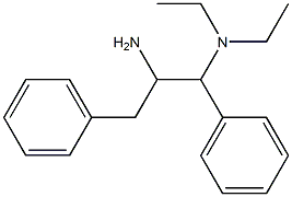 (2-amino-1,3-diphenylpropyl)diethylamine Structure