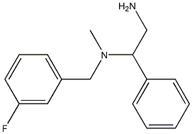 (2-amino-1-phenylethyl)[(3-fluorophenyl)methyl]methylamine Structure