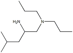 (2-amino-4-methylpentyl)dipropylamine,,结构式