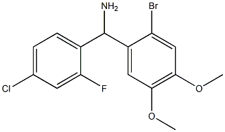 (2-bromo-4,5-dimethoxyphenyl)(4-chloro-2-fluorophenyl)methanamine