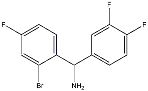 (2-bromo-4-fluorophenyl)(3,4-difluorophenyl)methanamine