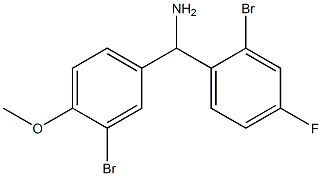 (2-bromo-4-fluorophenyl)(3-bromo-4-methoxyphenyl)methanamine