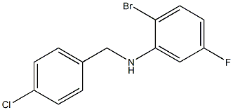 (2-bromo-5-fluorophenyl)(4-chlorophenyl)methylamine 结构式