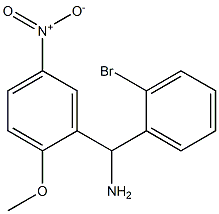 (2-bromophenyl)(2-methoxy-5-nitrophenyl)methanamine,,结构式
