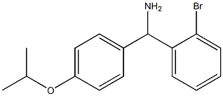 (2-bromophenyl)[4-(propan-2-yloxy)phenyl]methanamine 化学構造式