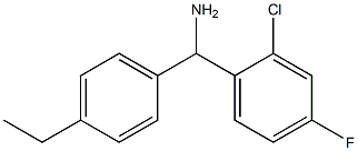 (2-chloro-4-fluorophenyl)(4-ethylphenyl)methanamine,,结构式