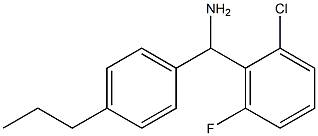 (2-chloro-6-fluorophenyl)(4-propylphenyl)methanamine Struktur