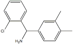 (2-chlorophenyl)(3,4-dimethylphenyl)methanamine,,结构式