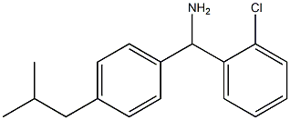 (2-chlorophenyl)[4-(2-methylpropyl)phenyl]methanamine,,结构式