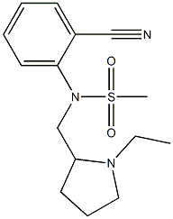 (2-cyanophenyl)-N-[(1-ethylpyrrolidin-2-yl)methyl]methanesulfonamide