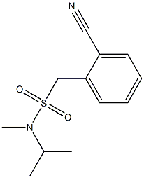 (2-cyanophenyl)-N-methyl-N-(propan-2-yl)methanesulfonamide,,结构式