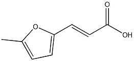 (2E)-3-(5-methylfuran-2-yl)prop-2-enoic acid Struktur