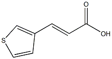 (2E)-3-(thiophen-3-yl)prop-2-enoic acid 结构式