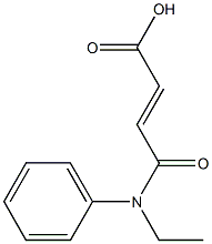 (2E)-4-[ethyl(phenyl)amino]-4-oxobut-2-enoic acid Struktur