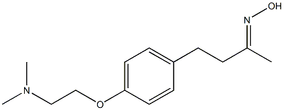 (2E)-4-{4-[2-(dimethylamino)ethoxy]phenyl}butan-2-one oxime Structure